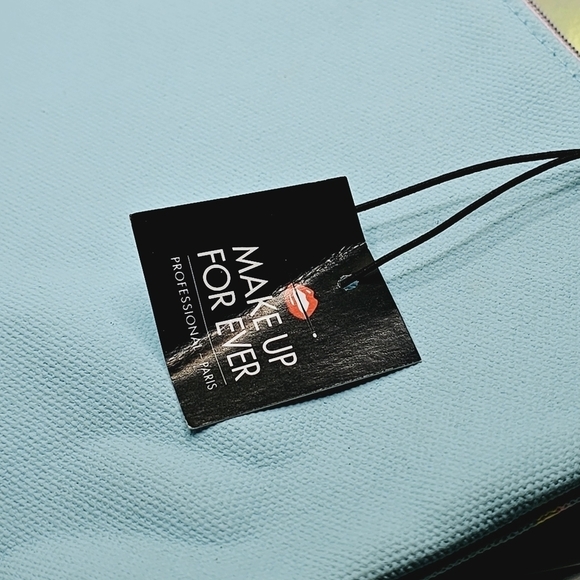 Make Up For Ever x Charli XCX Blue Pink Yellow Makeup Bag - Picture 7 of 7